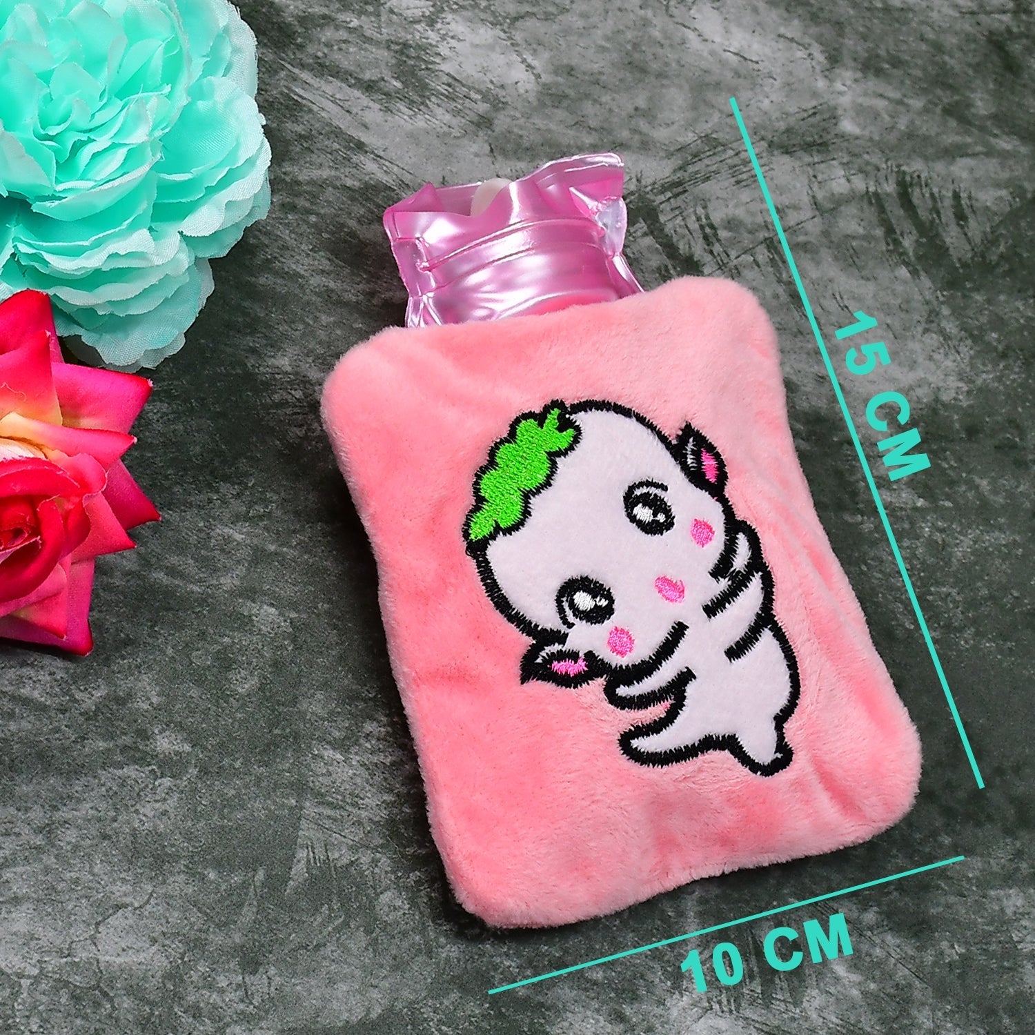 6532 Pink Cartoon small Hot Water Bag with Cover for Pain Relief, Neck, Shoulder Pain and Hand, Feet Warmer, Menstrual Cramps. 6532 Pink Cartoon small Hot Water Bag with Cover for Pain Relief, Neck, Shoulder Pain and Hand, Feet Warmer, Menstrual Cramps.